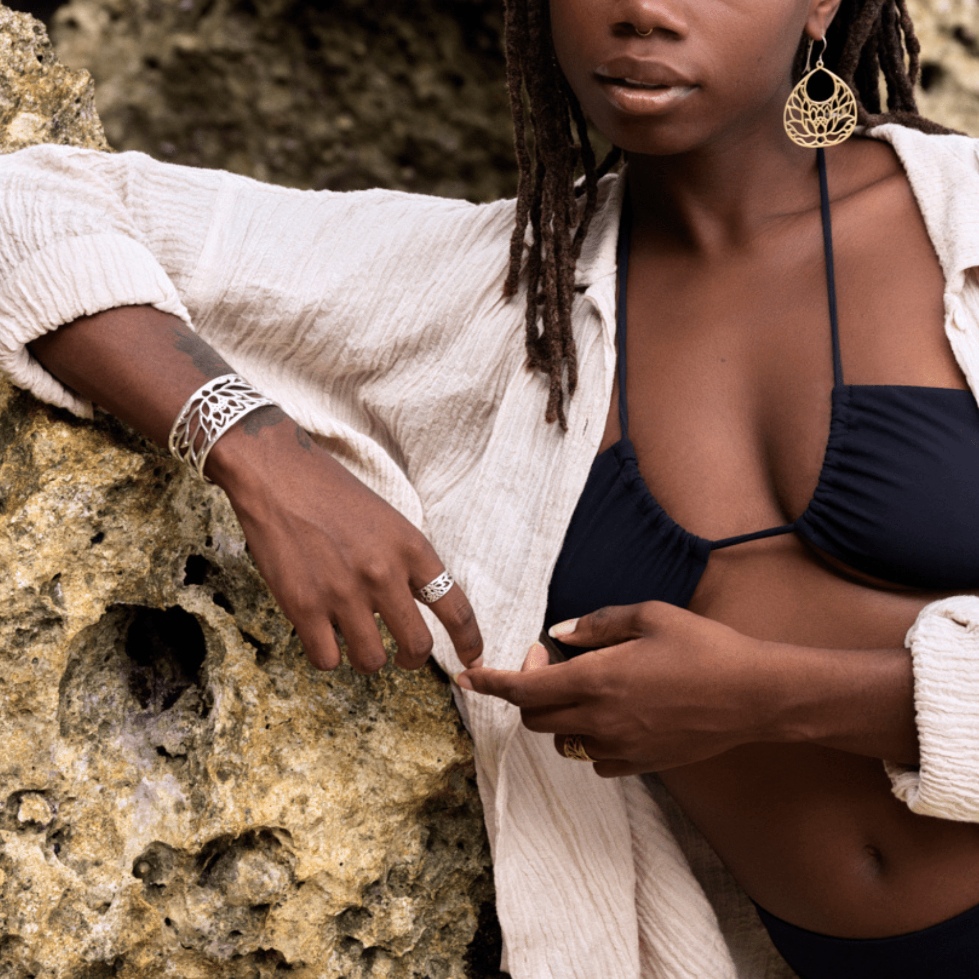 Jewelry Evolution Bracelet Lotus Cuff