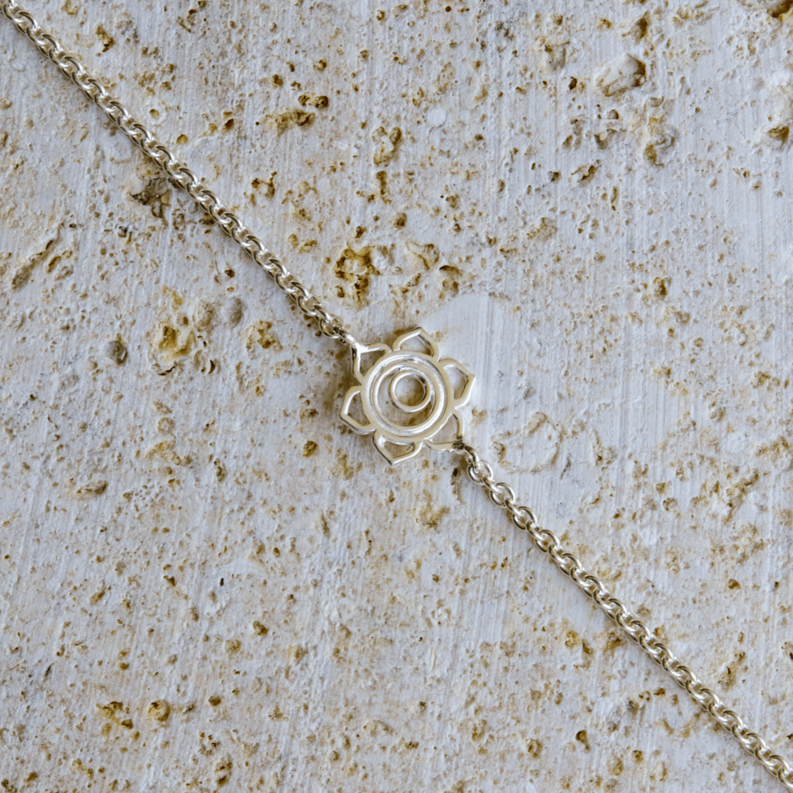 Jewelry Evolution Bracelet Sterling Silver Sacral Chakra Filigree Chain Bracelet