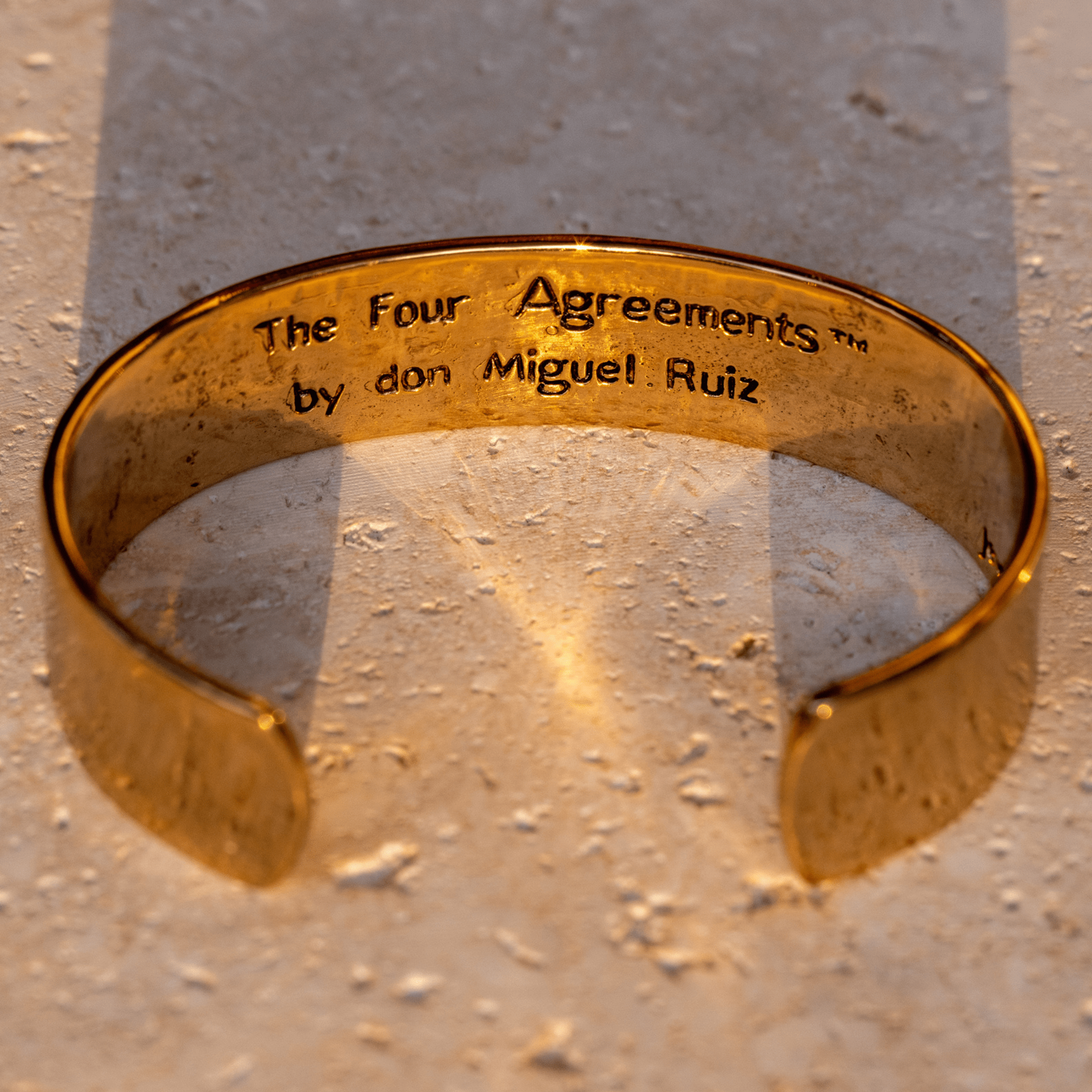 Jewelry Evolution Bracelet The Four Agreements Textured Cuff