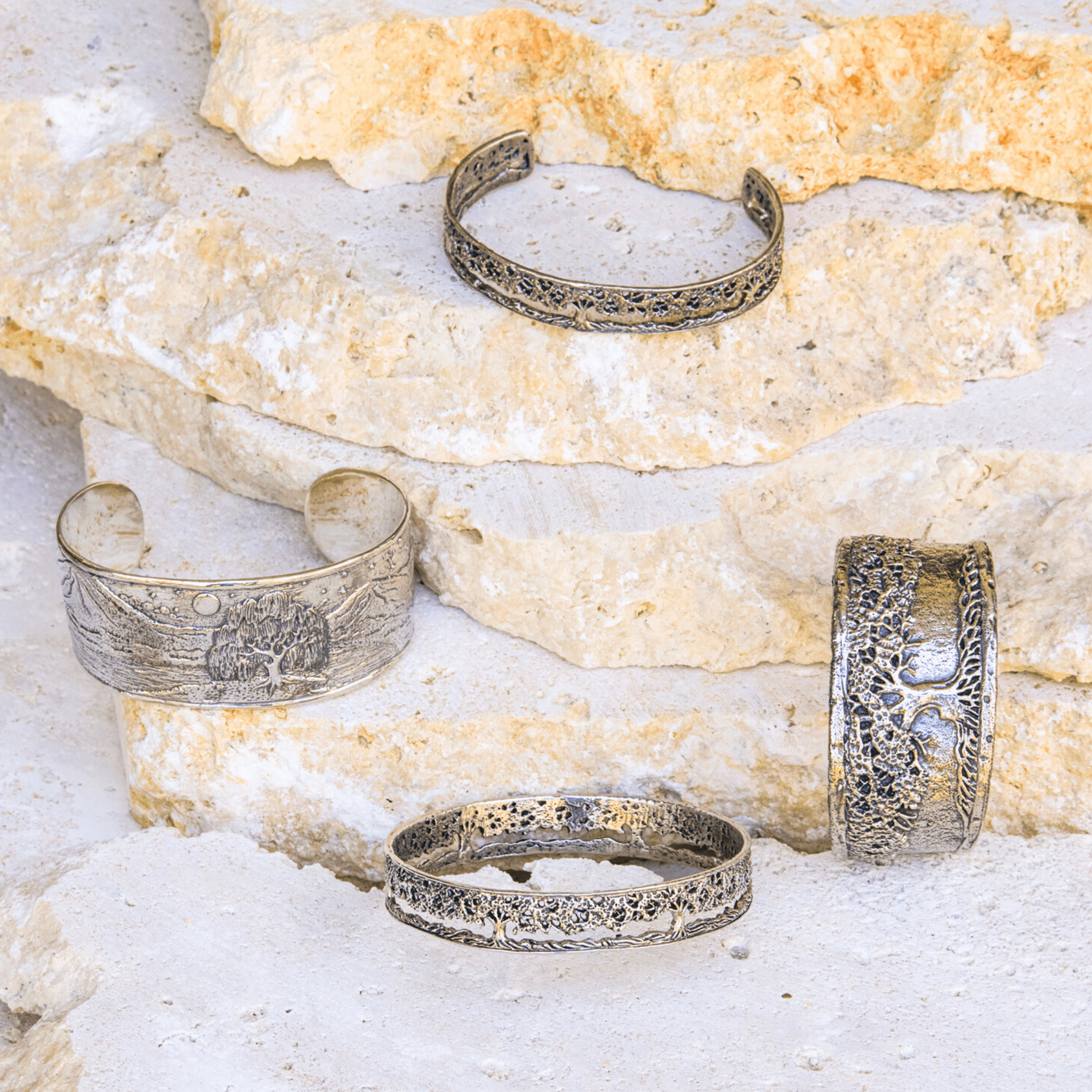 Jewelry Evolution Bracelet Tree of Life Filigree Bangle