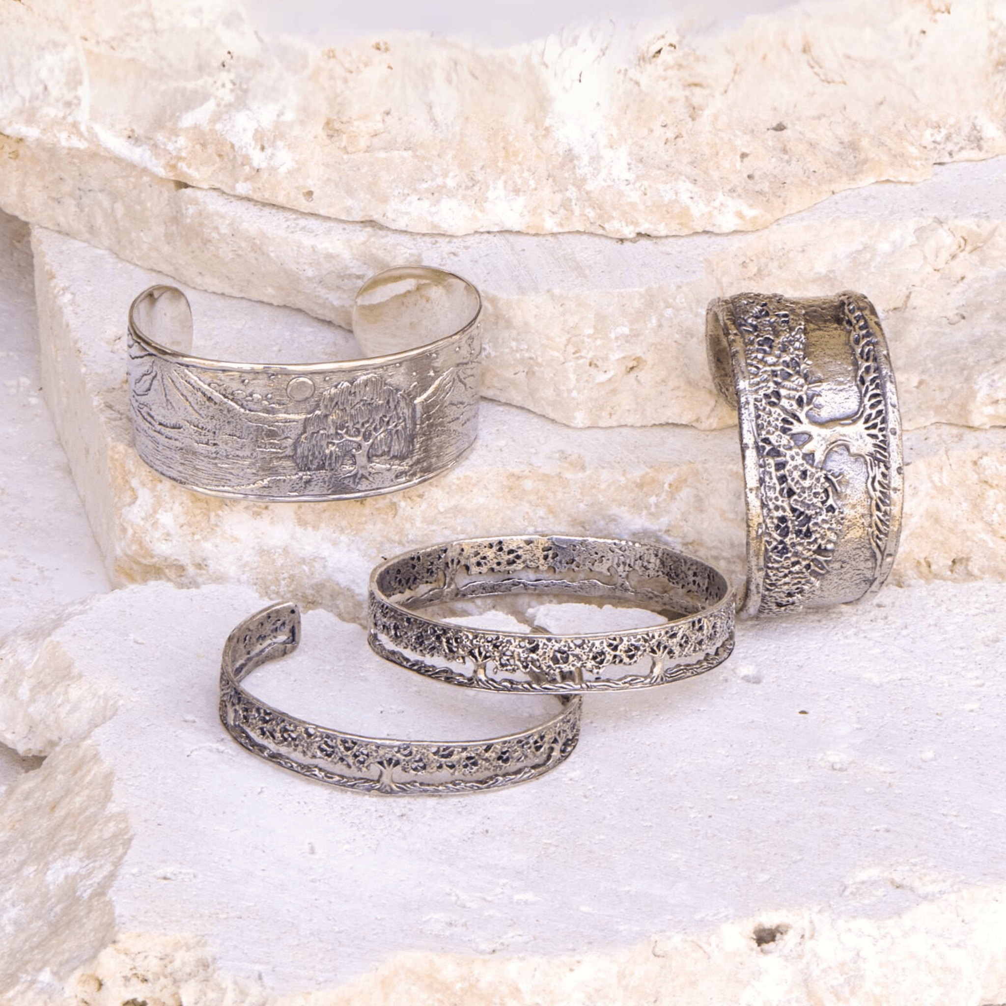 Jewelry Evolution Bracelet Tree of Life Filigree Bangle