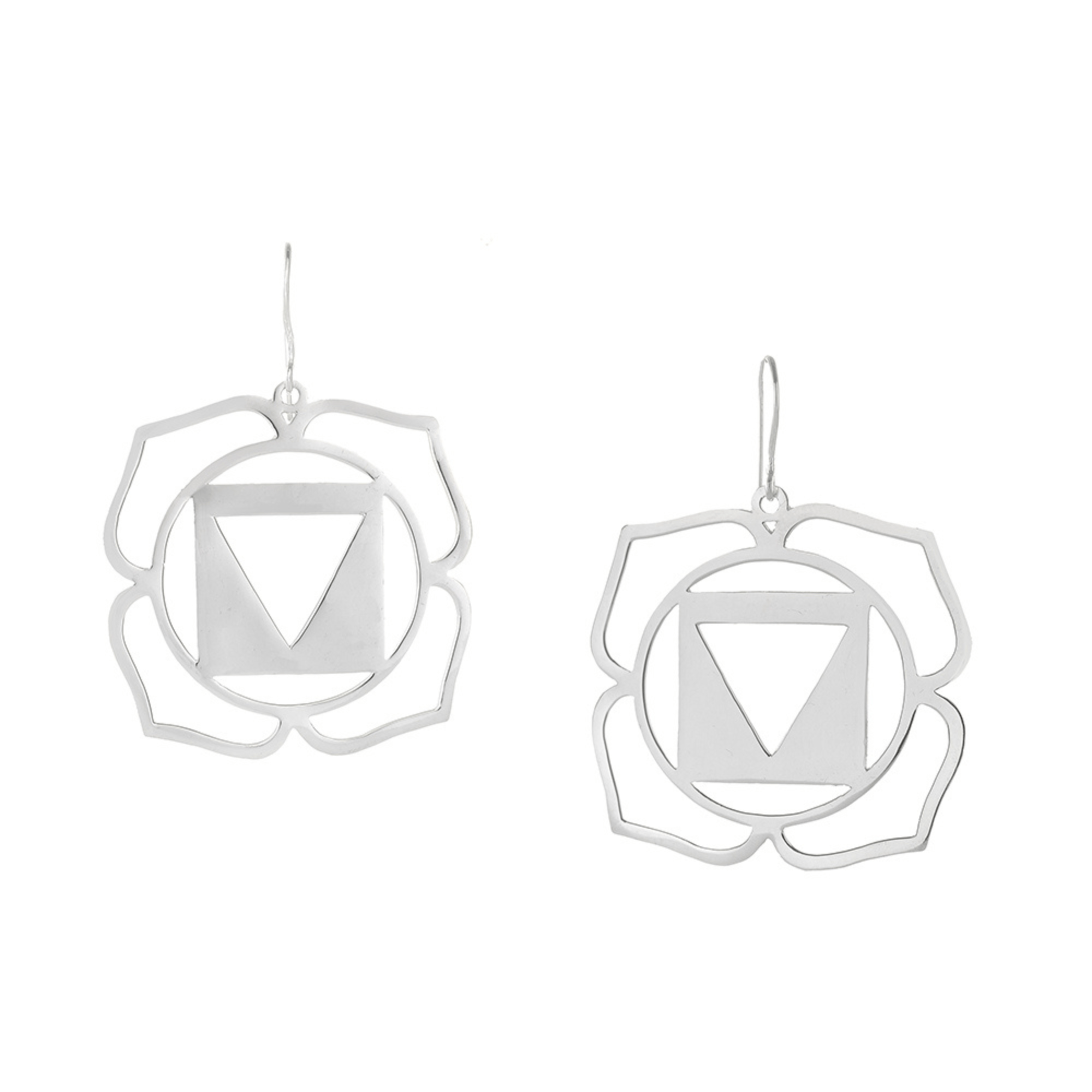 Jewelry Evolution Earrings Root Chakra Earrings in Sterling Silver