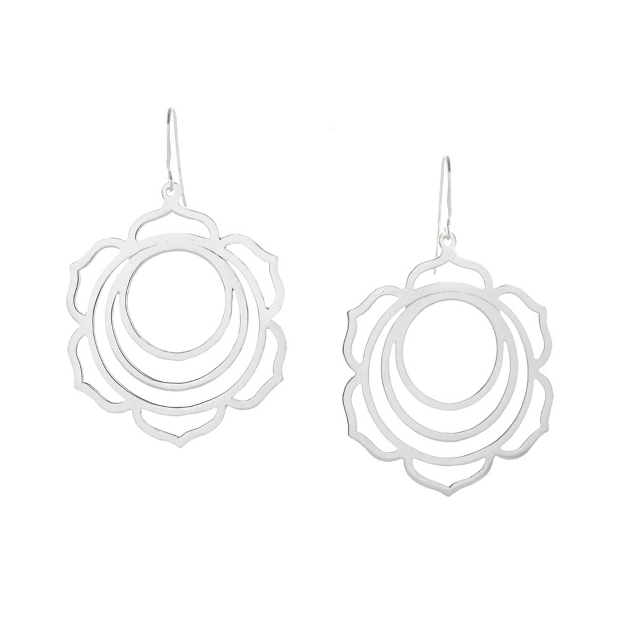 Jewelry Evolution Earrings Sacral Chakra Earrings in Sterling Silver