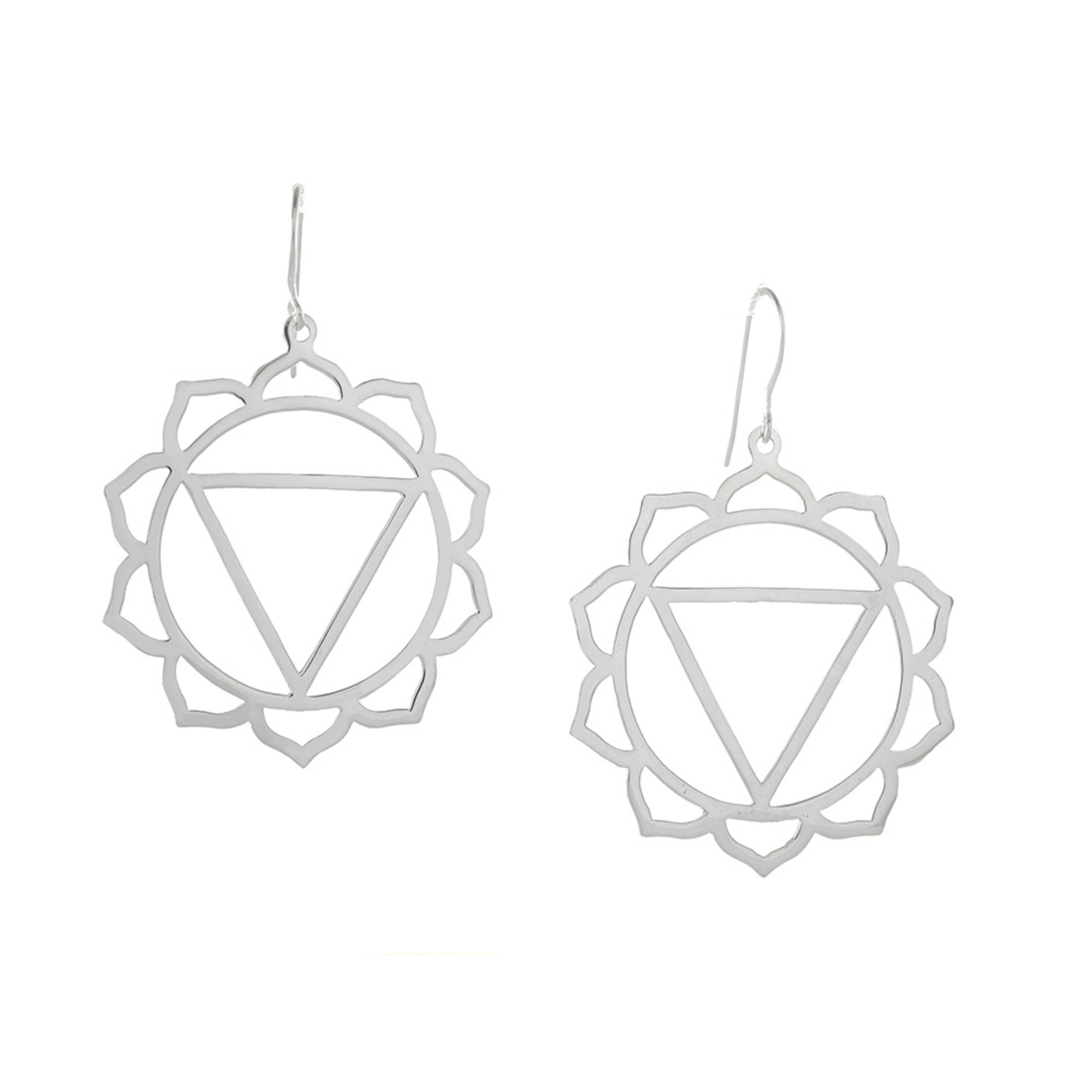 Jewelry Evolution Earrings Solar Plexus Chakra Earrings in Sterling Silver