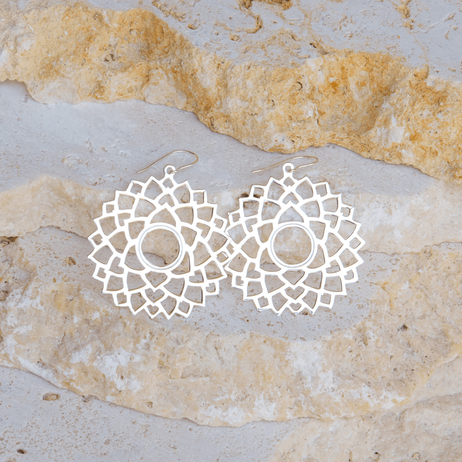 Jewelry Evolution Earrings Sterling Silver Crown Chakra Earrings