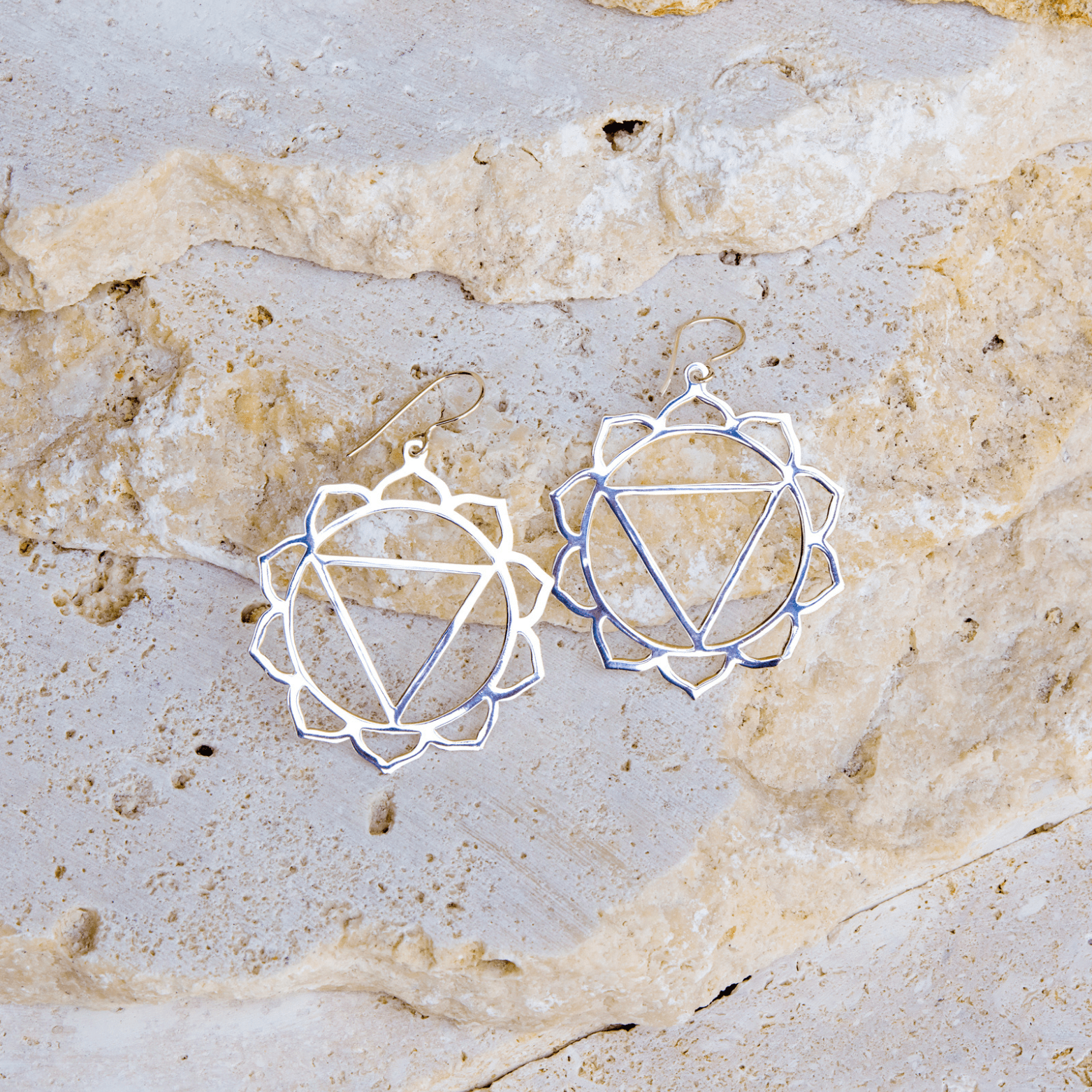 Jewelry Evolution Earrings Sterling Silver Solar Plexus Chakra Earrings
