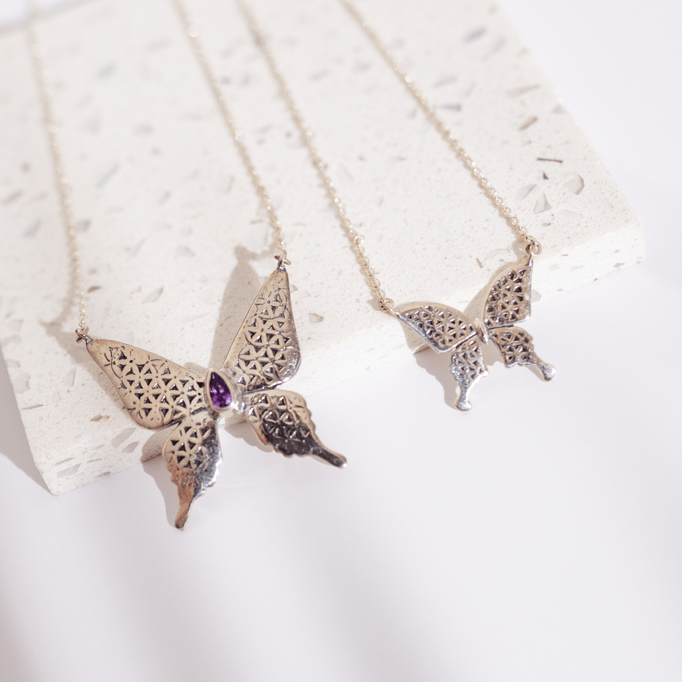 Jewelry Evolution Necklace Flower of Life "Petite" Butterfly Necklace