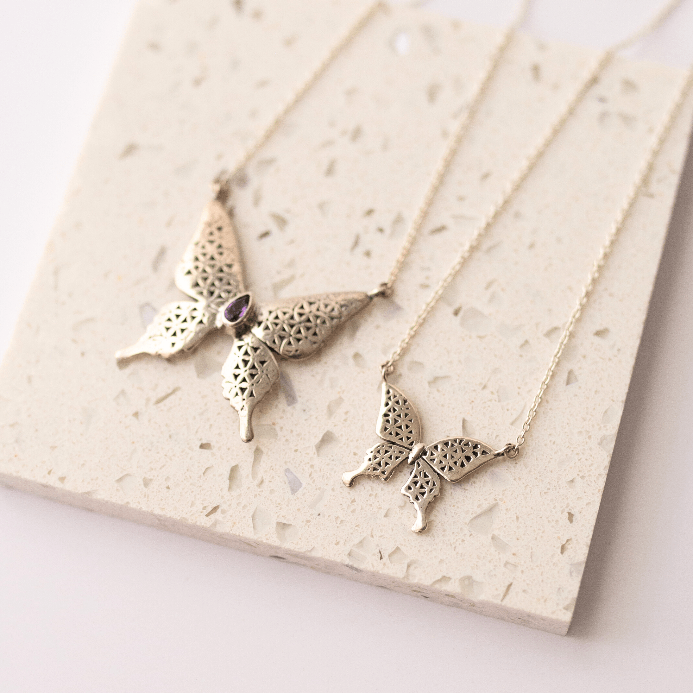Jewelry Evolution Necklace Flower of Life "Petite" Butterfly Necklace