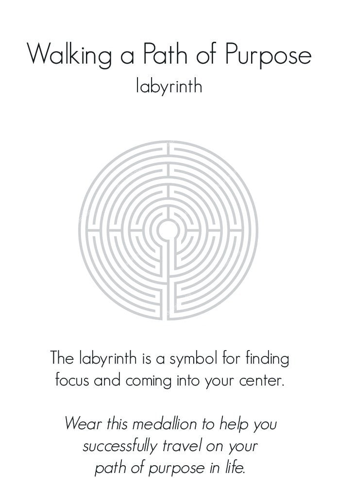 Jewelry Evolution Necklace Labyrinth Journey Talisman Necklace