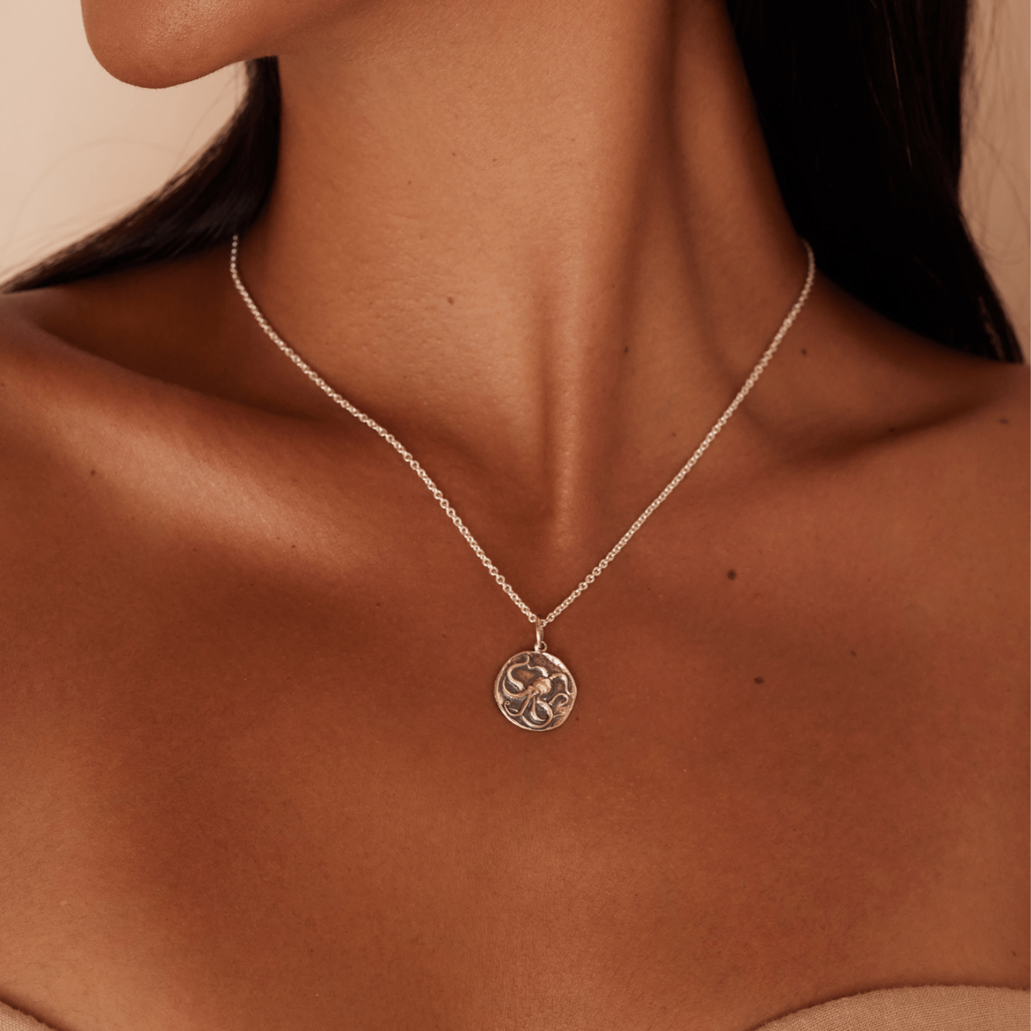 Jewelry Evolution Necklace Octopus Creativity Journey Talisman Necklace