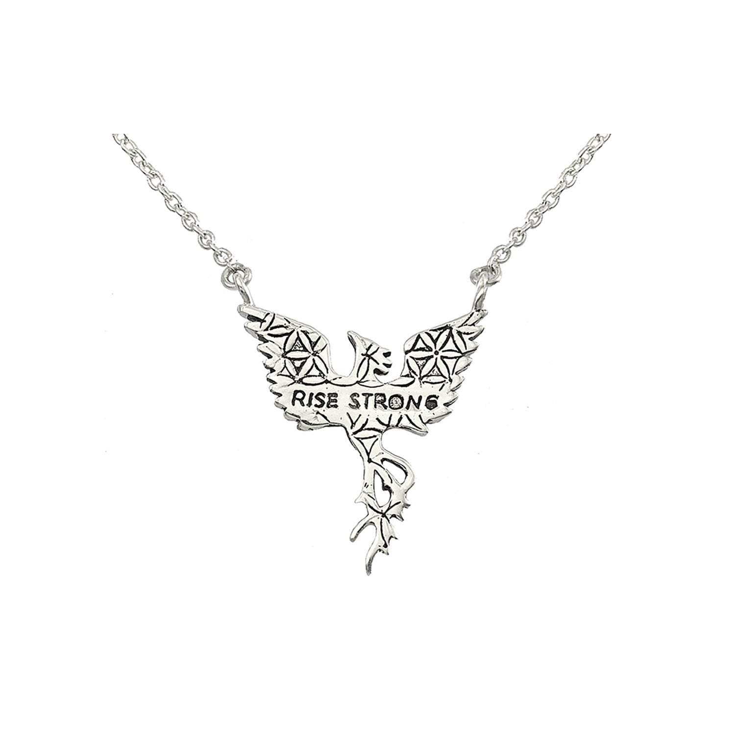 Jewelry Evolution Necklace Phoenix "Rise Strong" Necklace in Sterling Silver