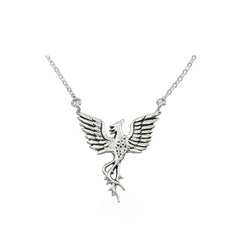 Jewelry Evolution Necklace Phoenix "Rise Strong" Necklace in Sterling Silver
