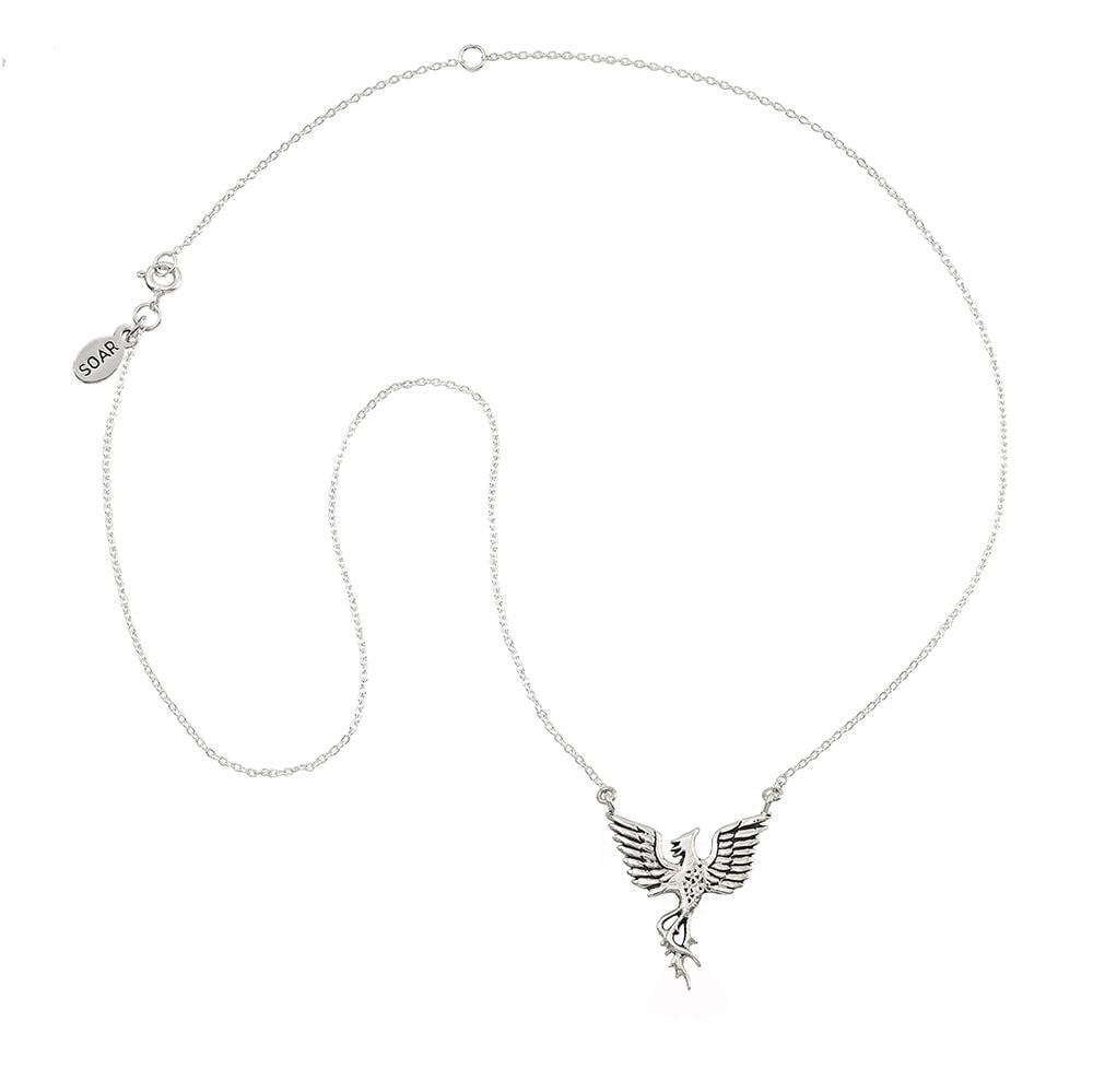 Jewelry Evolution Necklace Phoenix "Rise Strong" Necklace in Sterling Silver