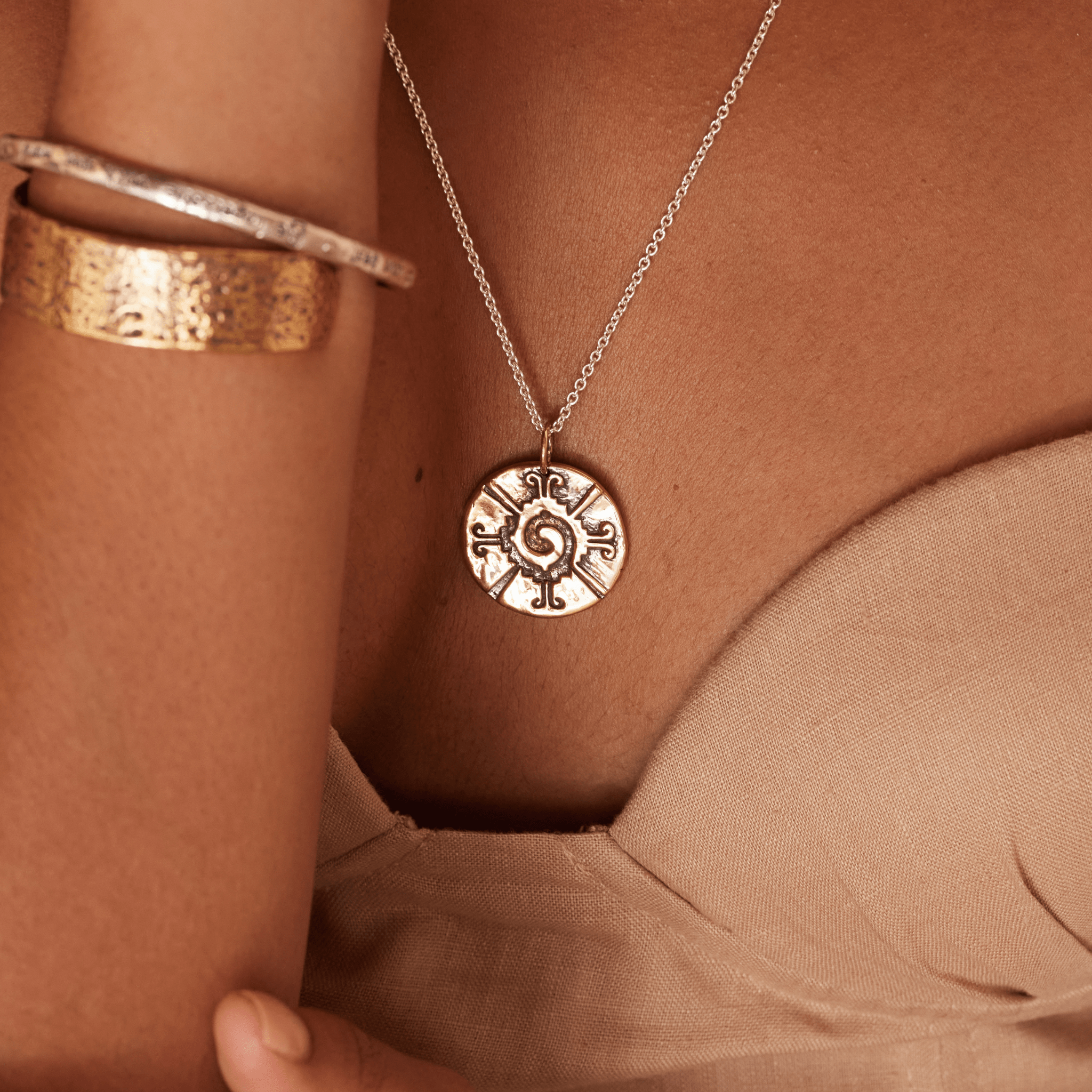 Jewelry Evolution Necklace The Four Agreements Hunab-Ku Necklace