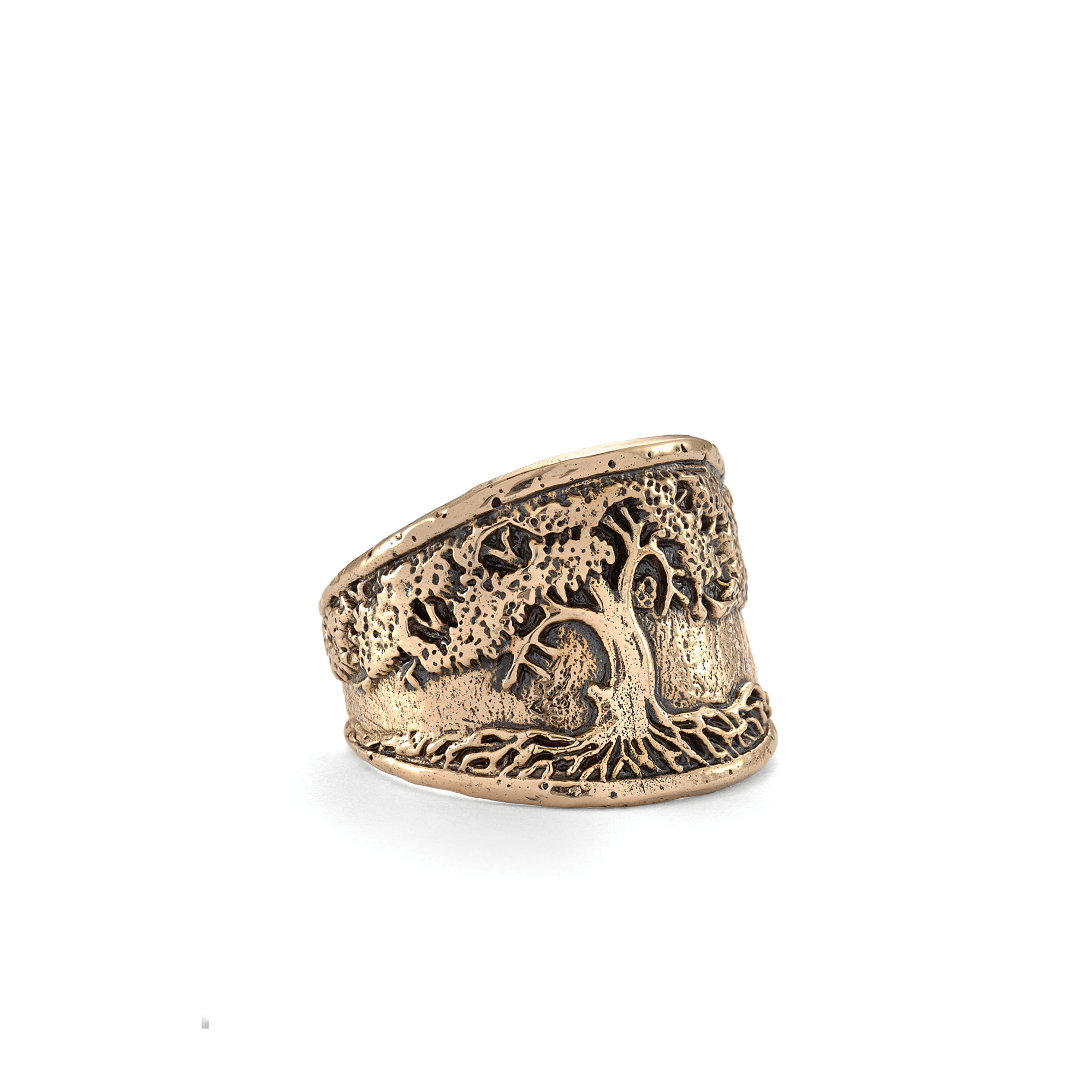 Jewelry Evolution Ring 6 / Bronze Tree of Life Saddle Ring