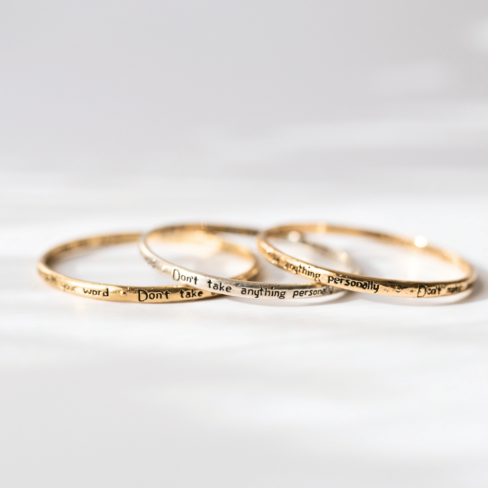 Jewelry Evolution8 Bracelet The Four Agreements Bangle