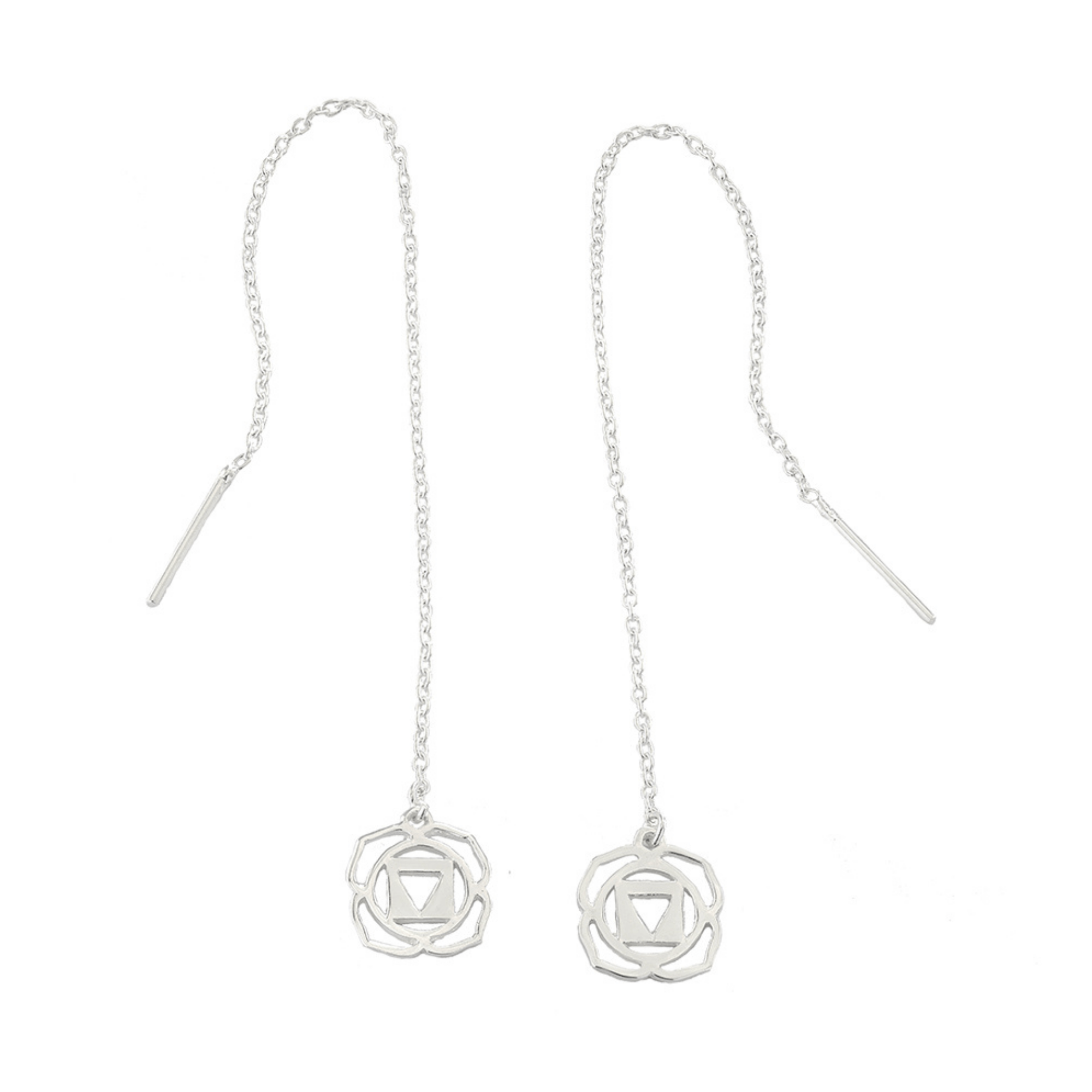 Jewelry Evolution8 Earrings Root Chakra Threader Earrings