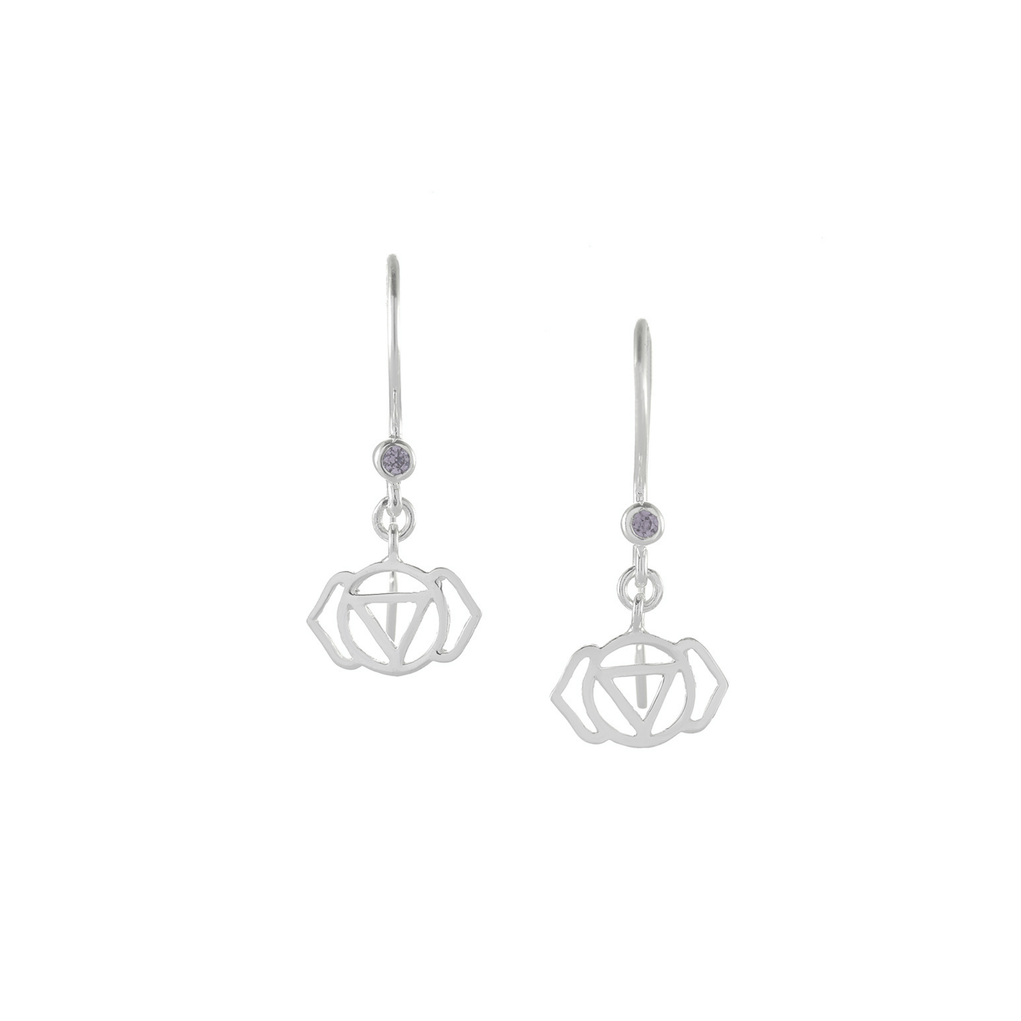 Jewelry Evolution8 Necklace Third Eye Chakra Stone Dangle Earrings