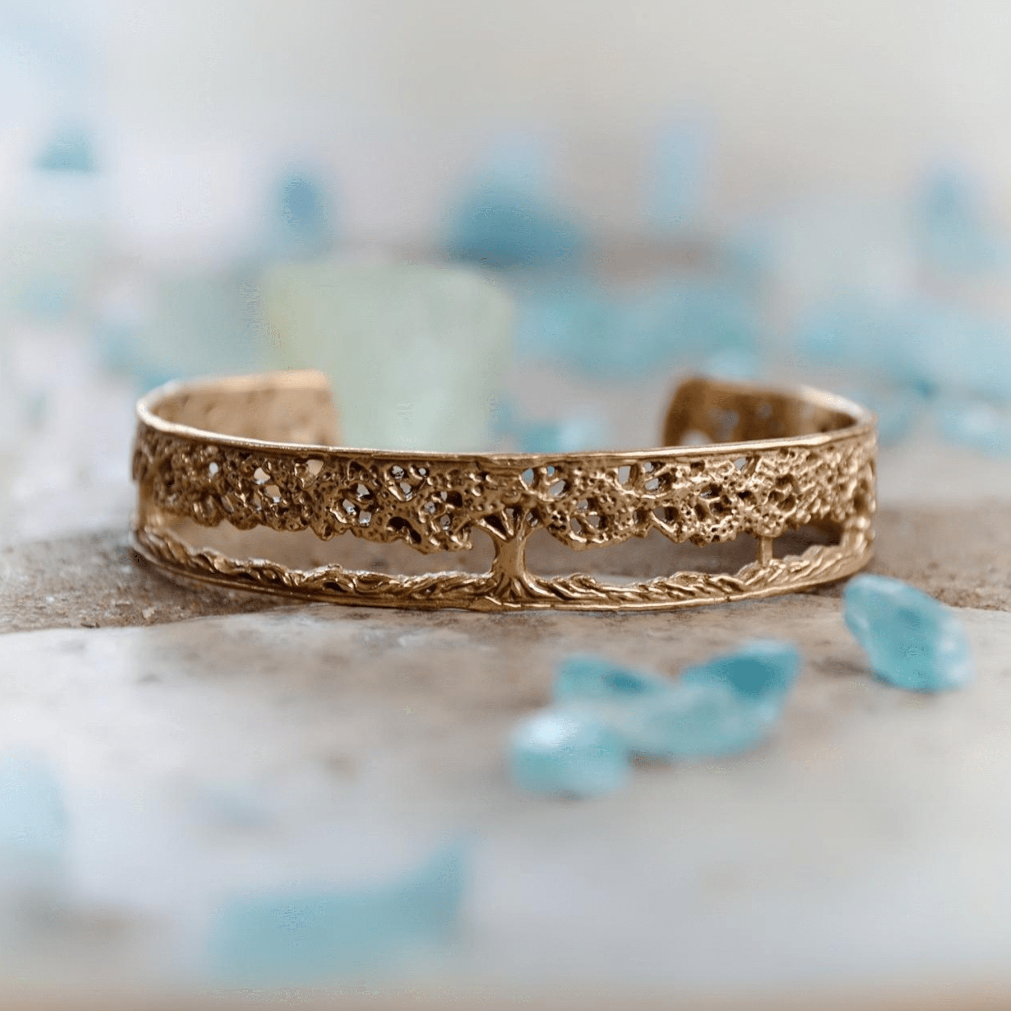 Gold filigree cuff bracelet on sale