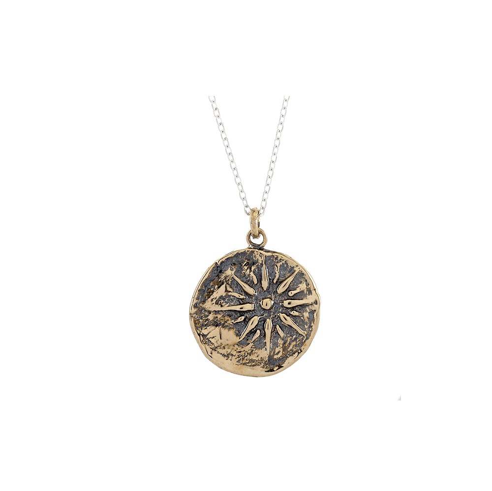 Jewelry Evolution Necklace Athena's Star "Good Luck" Journey Talisman in Bronze