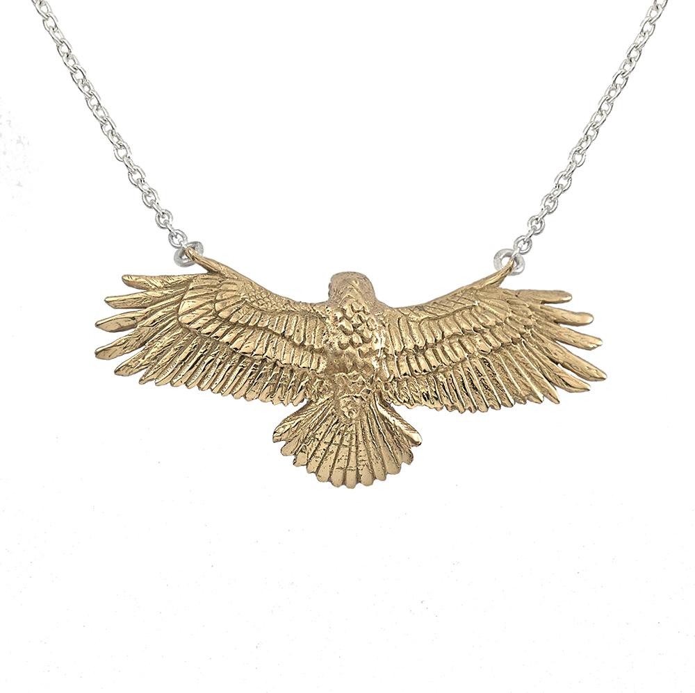 Jewelry Evolution Necklace Hawk "Clarity" Necklace in Bronze
