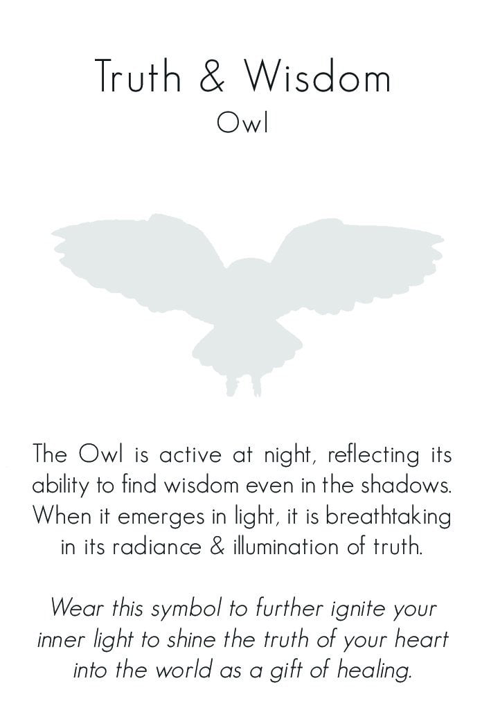 Jewelry Evolution Necklace Owl "Wisdom & Truth" Necklace