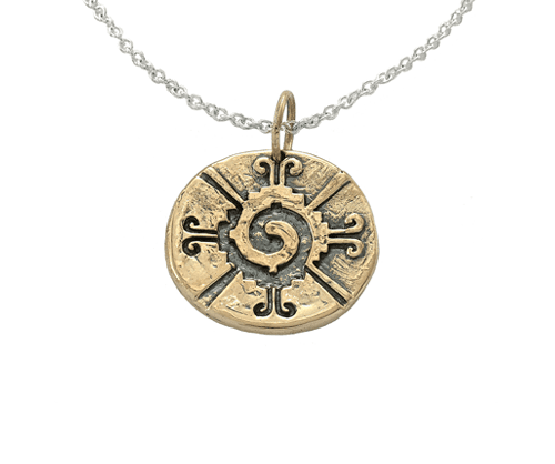 Jewelry Evolution Necklace Pendant Only (no chain) / Bronze The Four Agreements Hunab-Ku Pendant