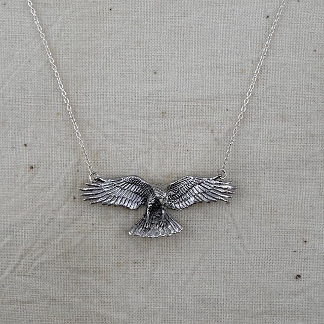 Jewelry Evolution Necklace Sterling Silver Raven Necklace