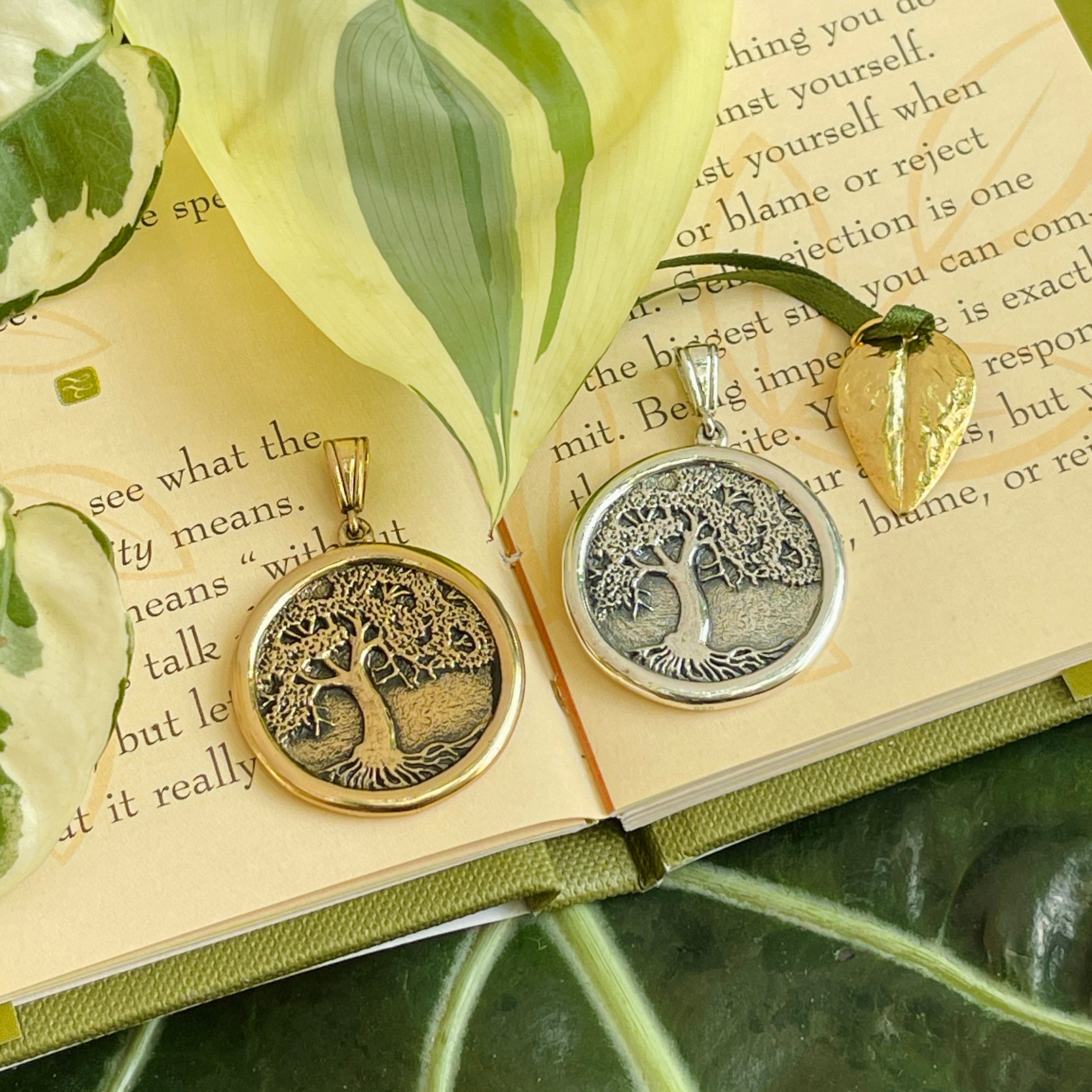 Jewelry Evolution Necklace The Four Agreements Tree of Life Medallion