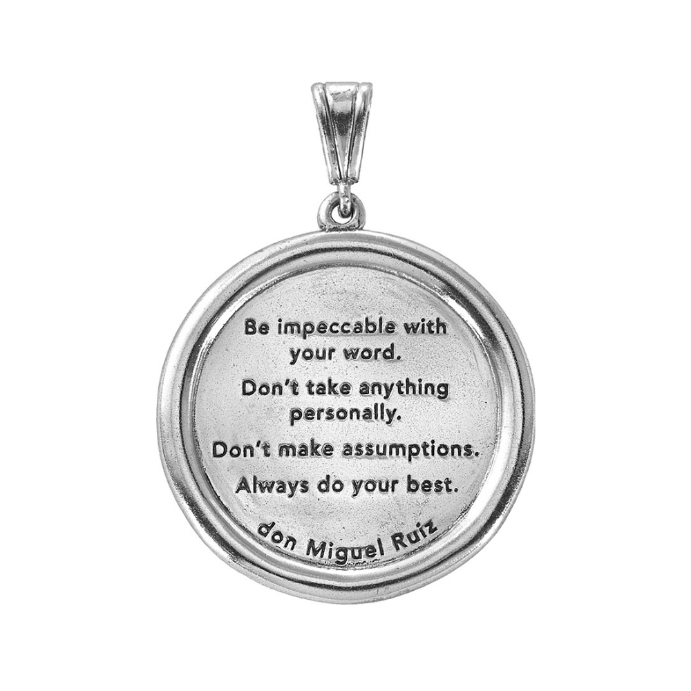 Jewelry Evolution Necklace The Four Agreements Tree of Life Medallion