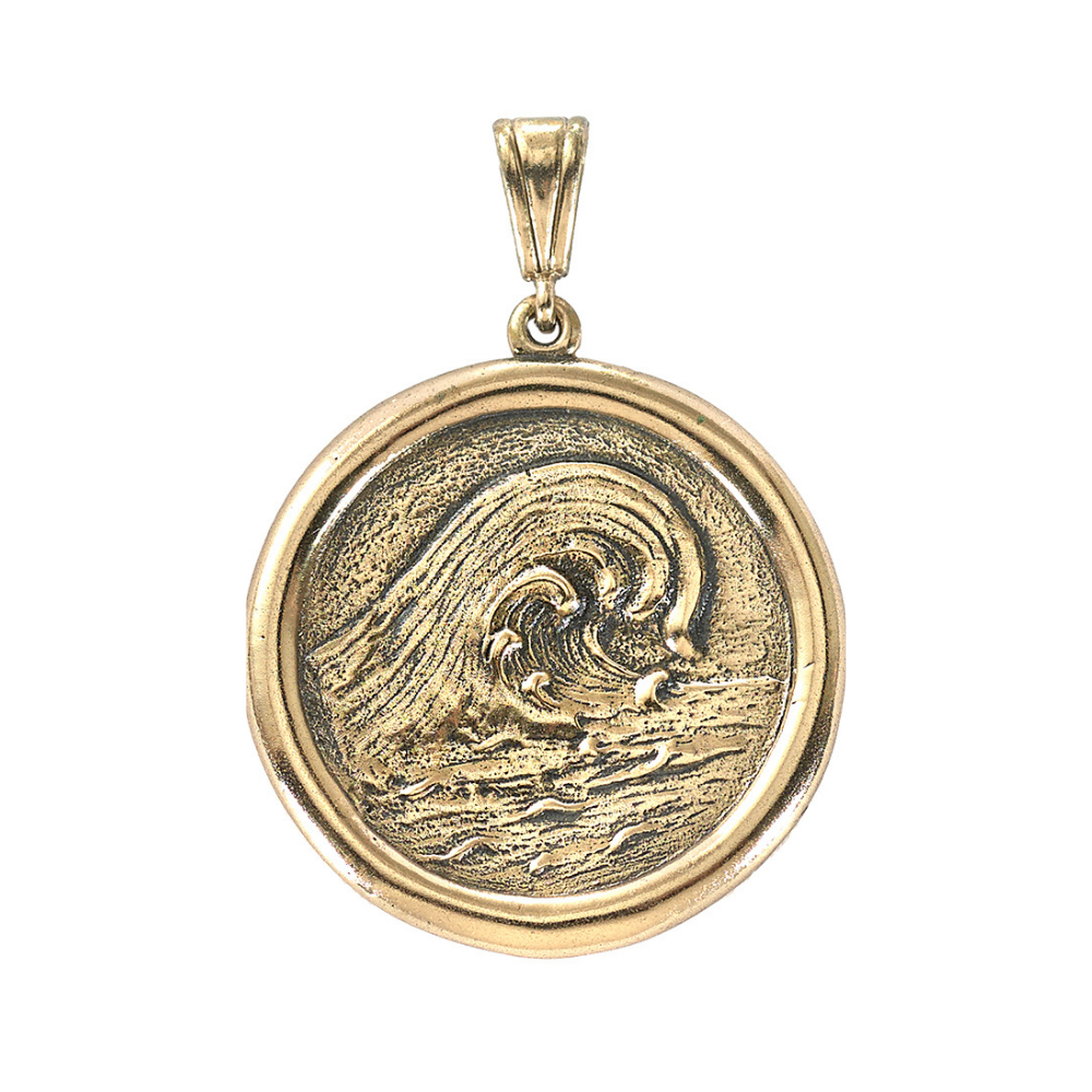 Jewelry Evolution Necklace The Four Agreements Waves of Change Medallion