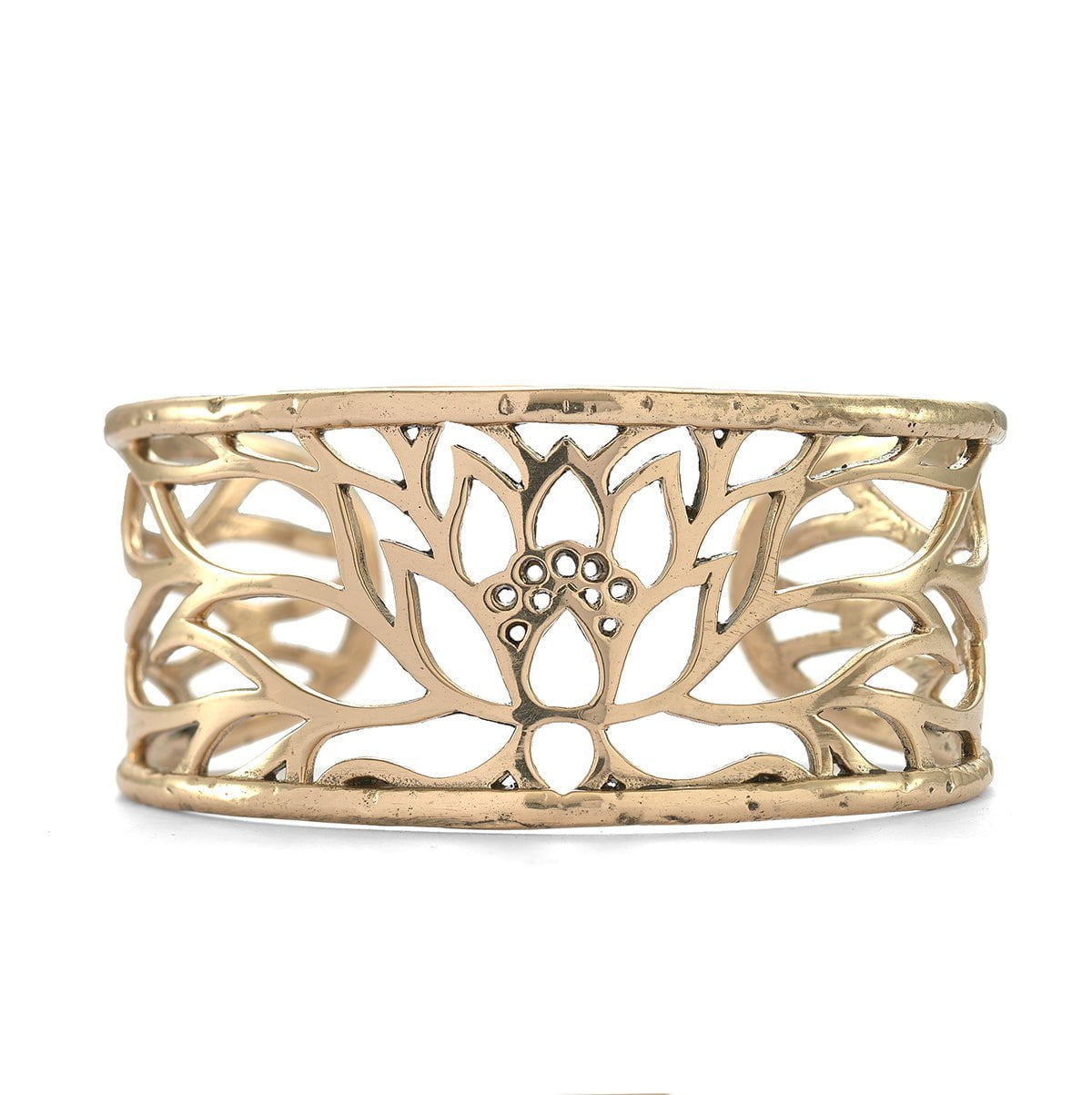 Jewelry Evolution8 Bracelet Bronze Lotus Cuff
