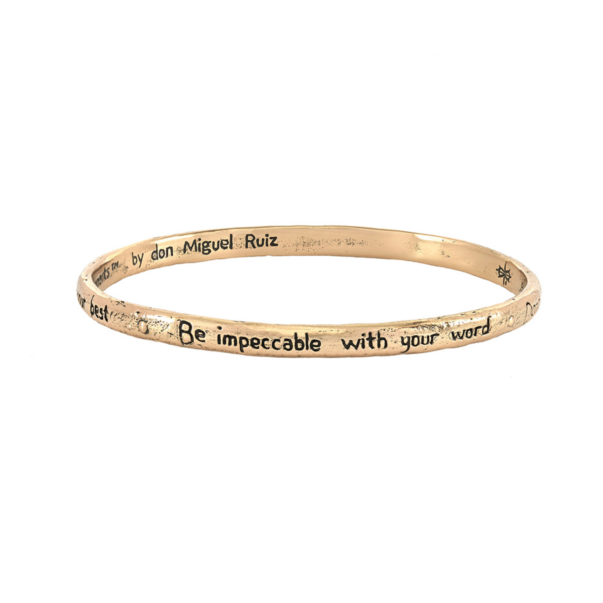 Jewelry Evolution8 Bracelet Small / Bronze The Four Agreements Bangle