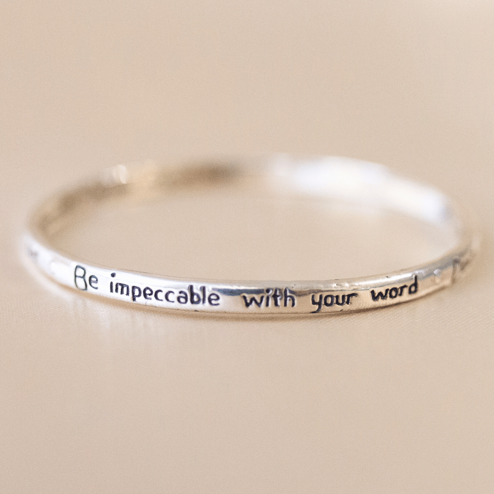 Jewelry Evolution8 Bracelet The Four Agreements Bangle