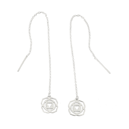 Jewelry Evolution8 Earrings Root Chakra Threader Earrings