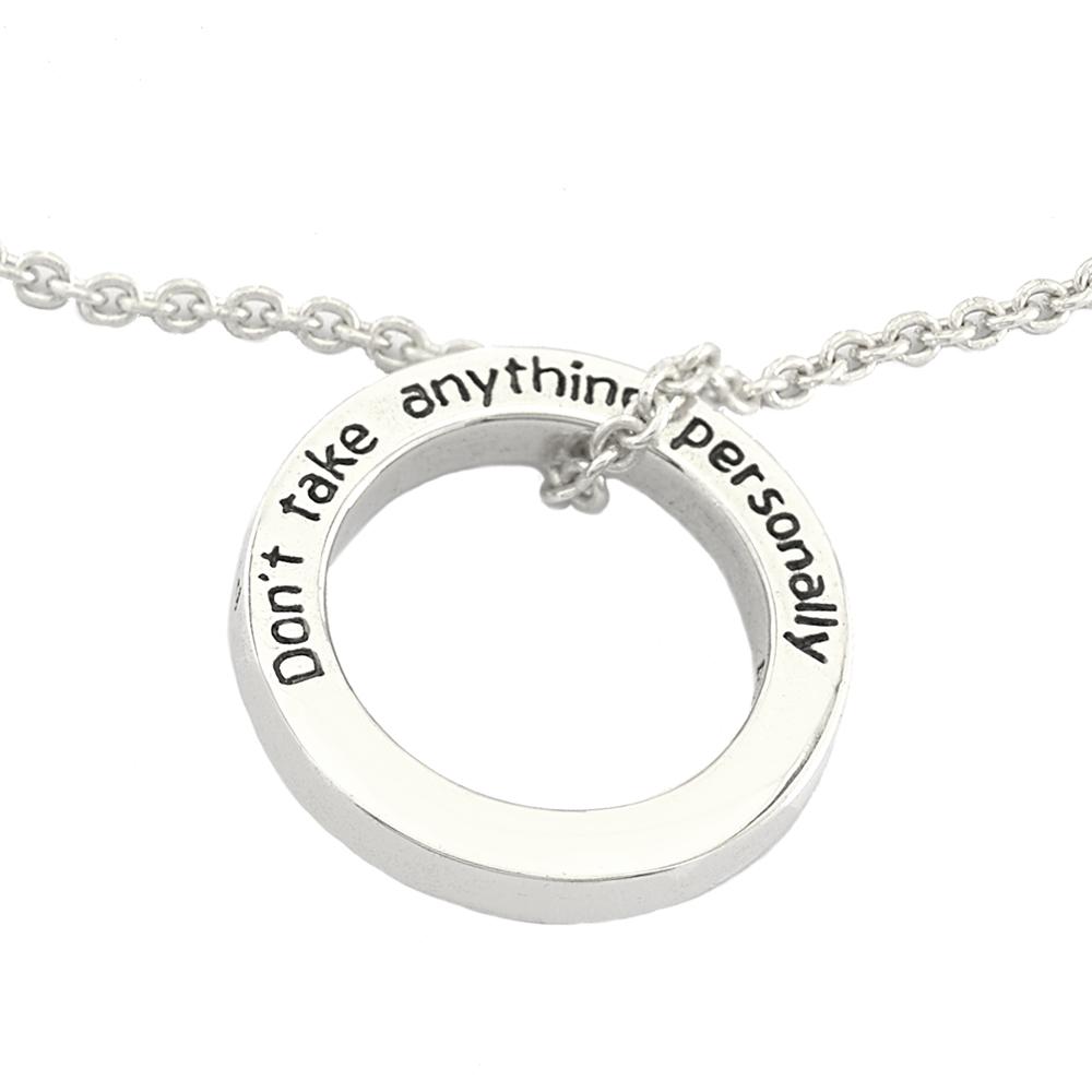 Jewelry Evolution8 Necklace The Four Agreements Ring Necklace in Sterling Silver