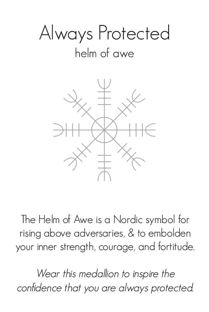 Melamun Necklace Helm of Awe Protection Journey Talisman Necklace