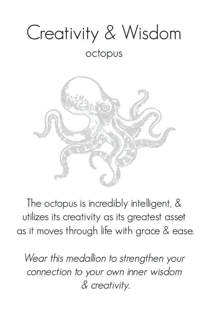 Melamun Necklace Octopus Creativity Journey Talisman Necklace